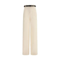 Pantalon habillé Max Mara beige en triacétate