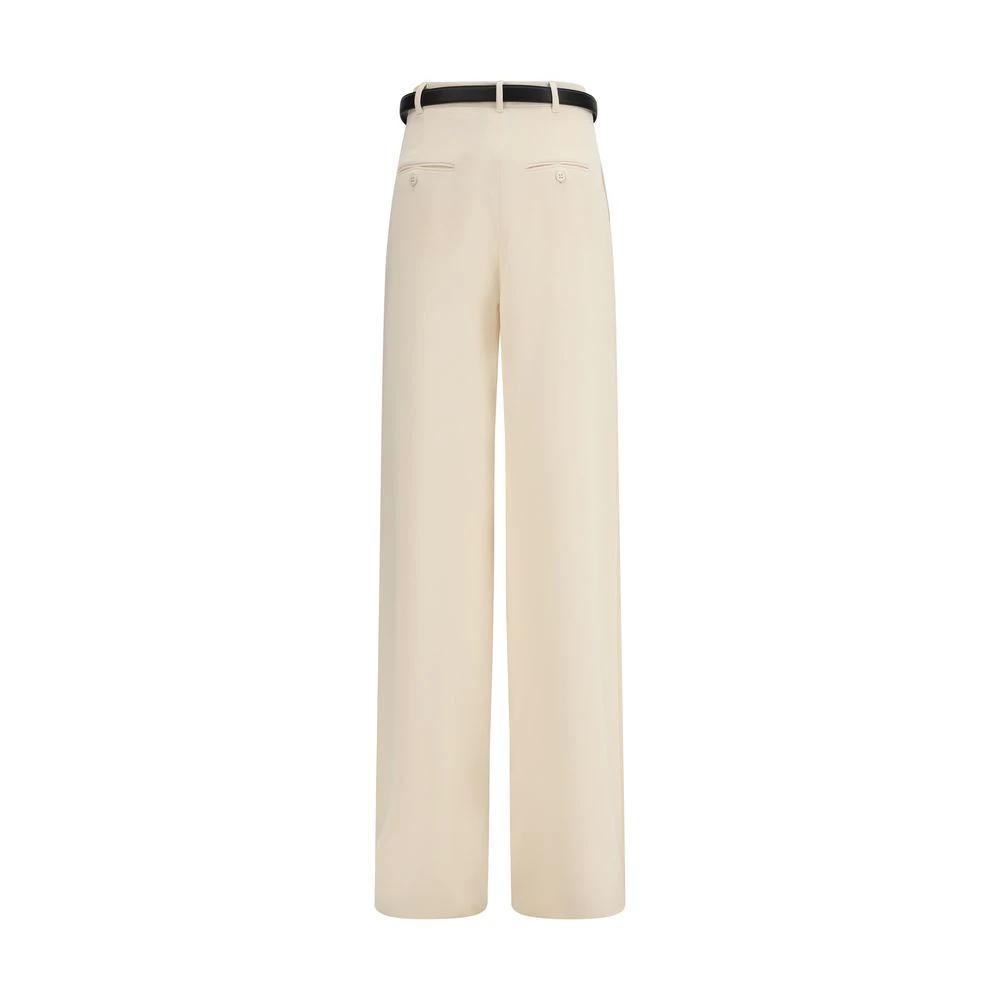 Pantalon habillé Max Mara beige en triacétate