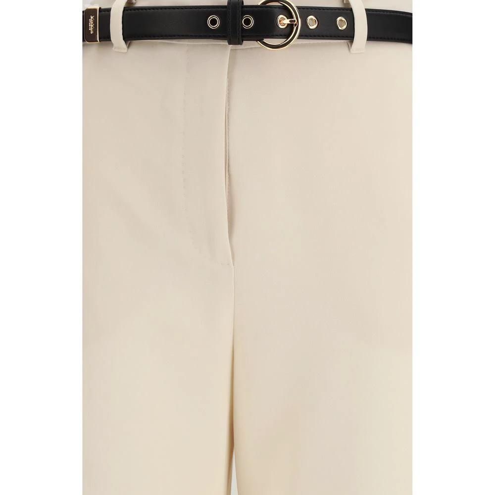 Pantalon habillé Max Mara beige en triacétate