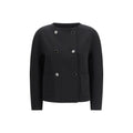 Veste longue Max Mara en triacétate noir