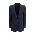 Blazer bleu en triacétate Max Mara