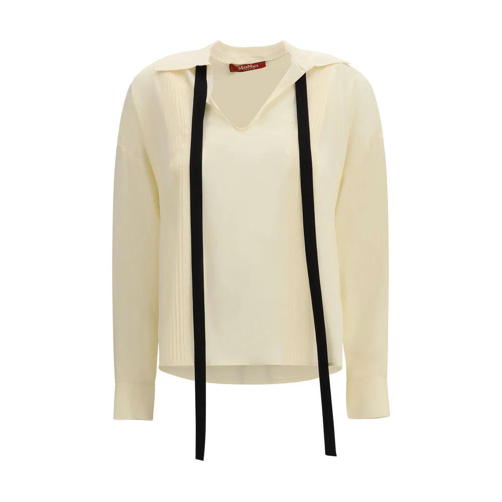 Max Mara Beige Silk Blouse