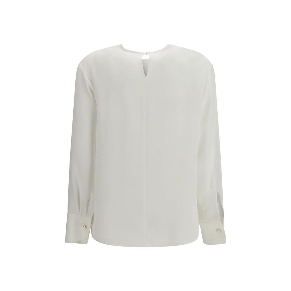 Max Mara White Triacetate Blouse