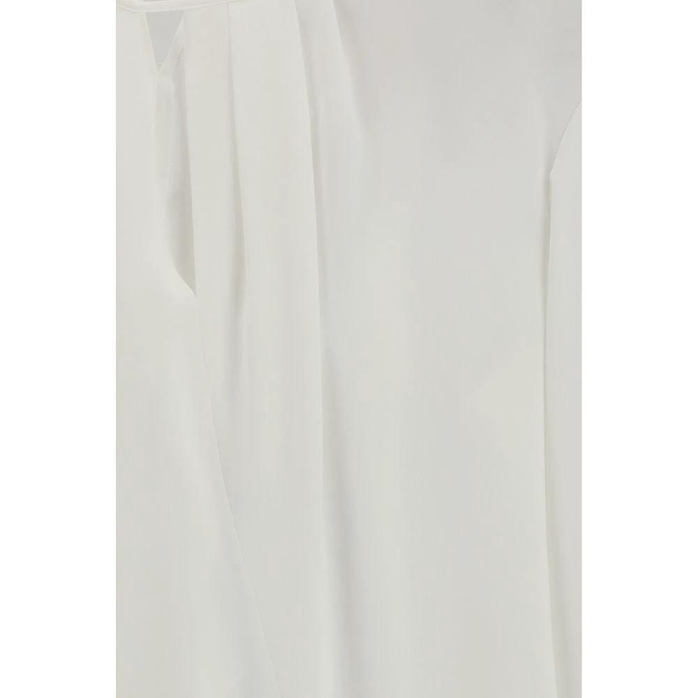 Max Mara White Triacetate Blouse