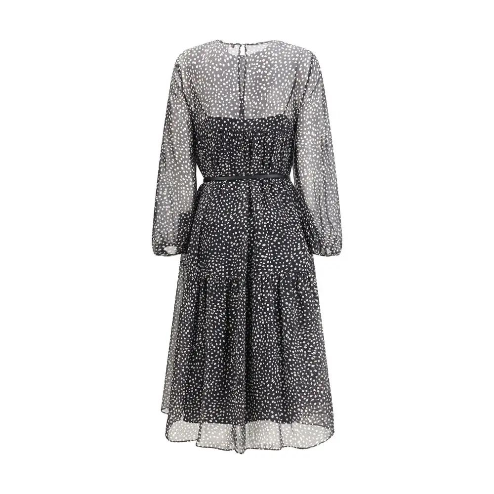 Robe décontractée en soie noire Max Mara