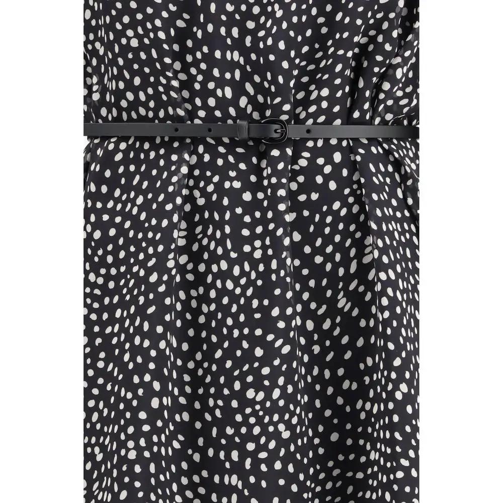 Robe décontractée en soie noire Max Mara