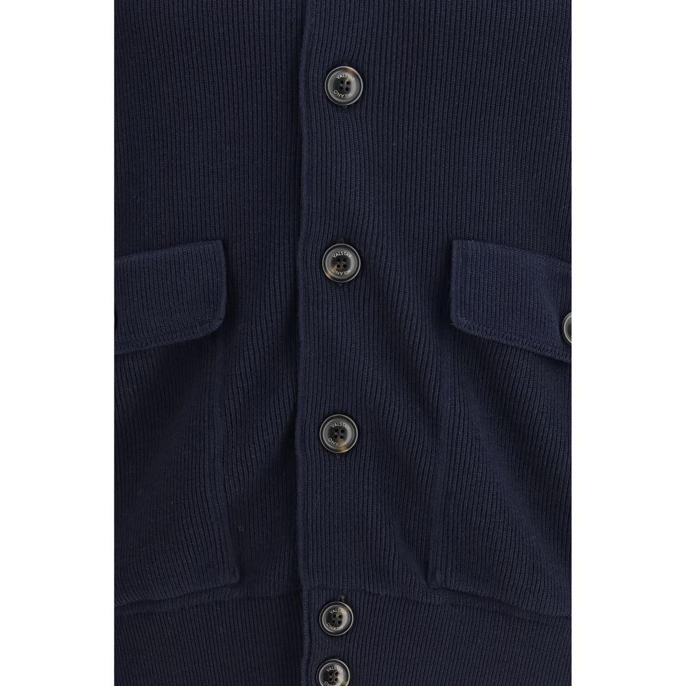 Sweat-shirt en coton bleu Valstar