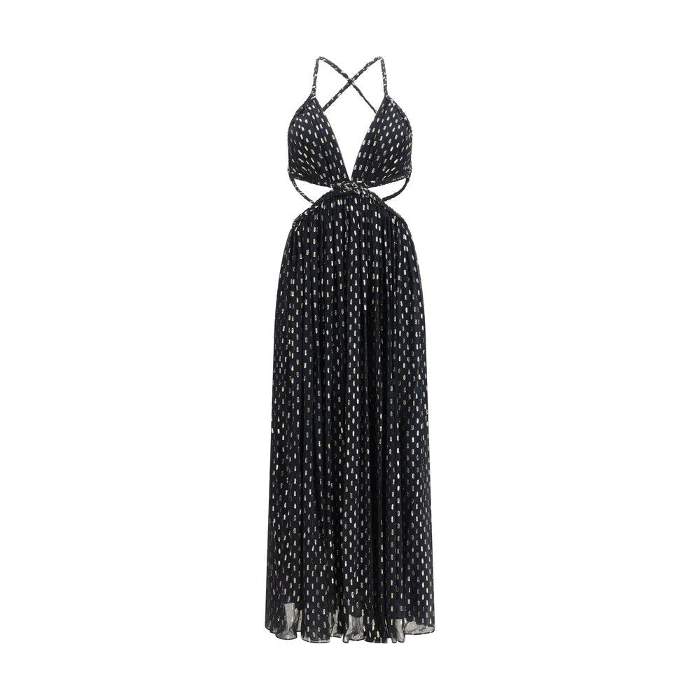 Robe longue noire en viscose Zimmermann