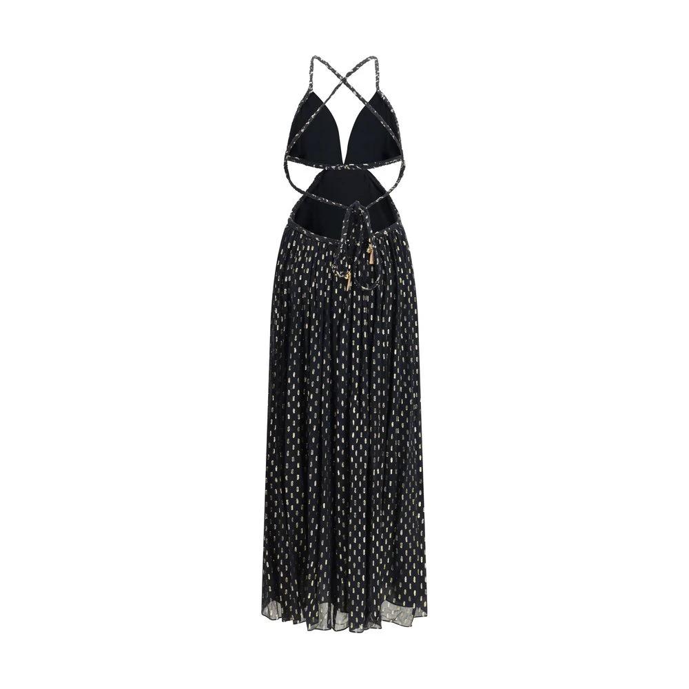 Robe longue noire en viscose Zimmermann