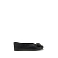 Ballerines Ferragamo Bos Taurus en cuir de veau noir