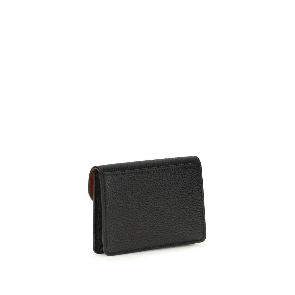 Ferragamo Black Calf Leather Bos Taurus Wallet