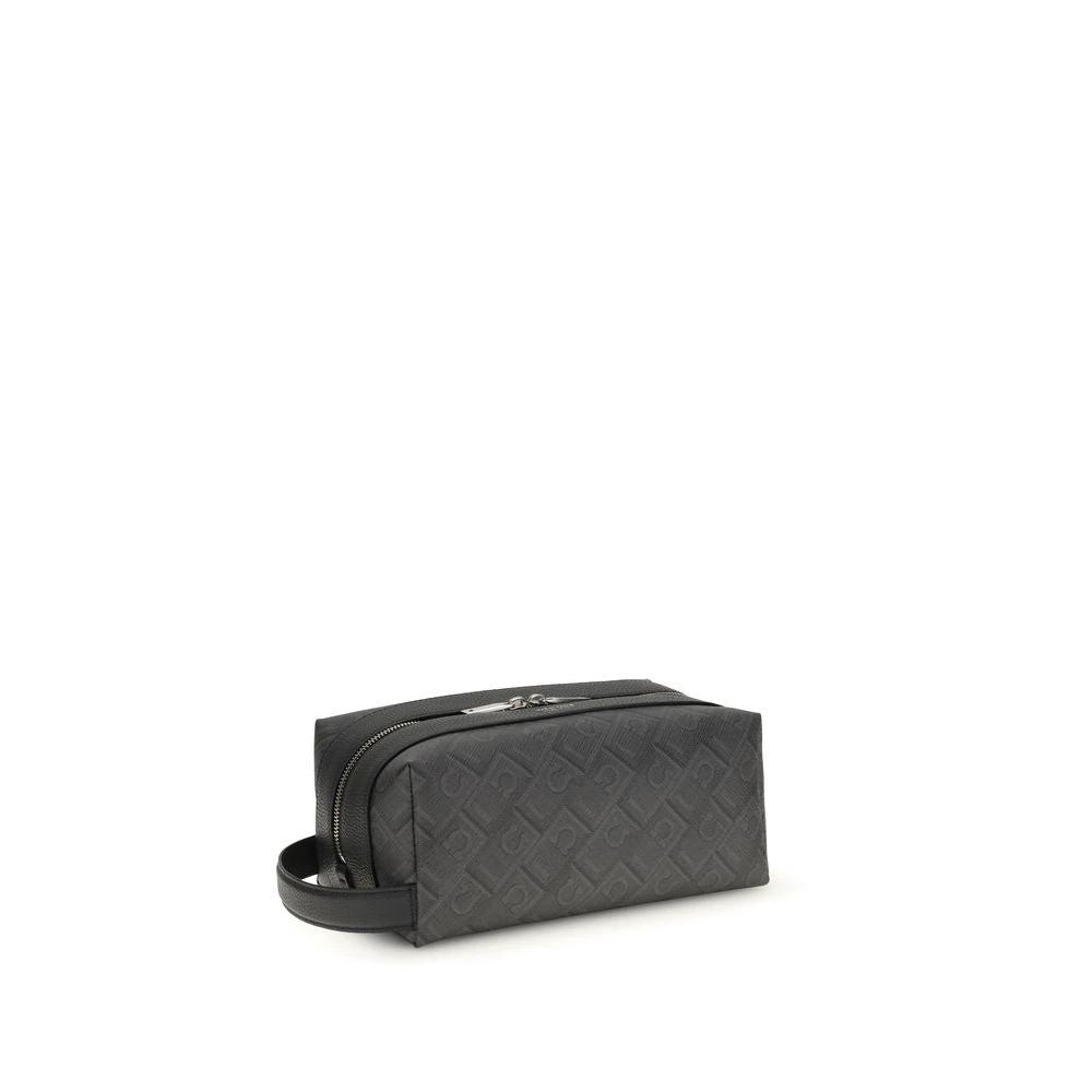 Ferragamo Black Calf Leather Bos Taurus Handbag Ferragamo