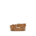 Ceinture Ferragamo Bos Taurus Regular en cuir de veau beige