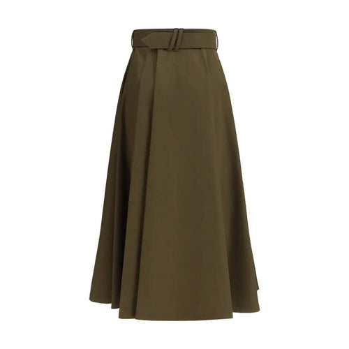 Jupe midi bicolore en coton Burberry