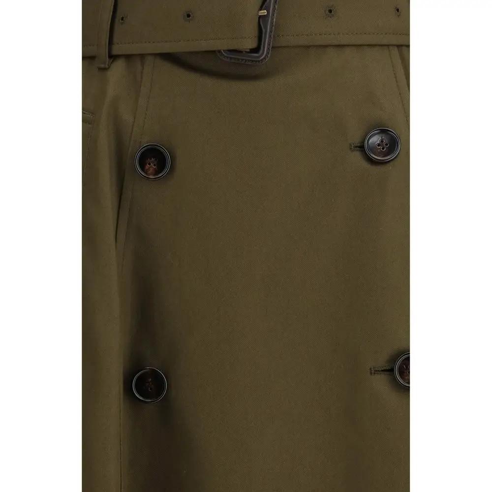 Jupe midi bicolore en coton Burberry