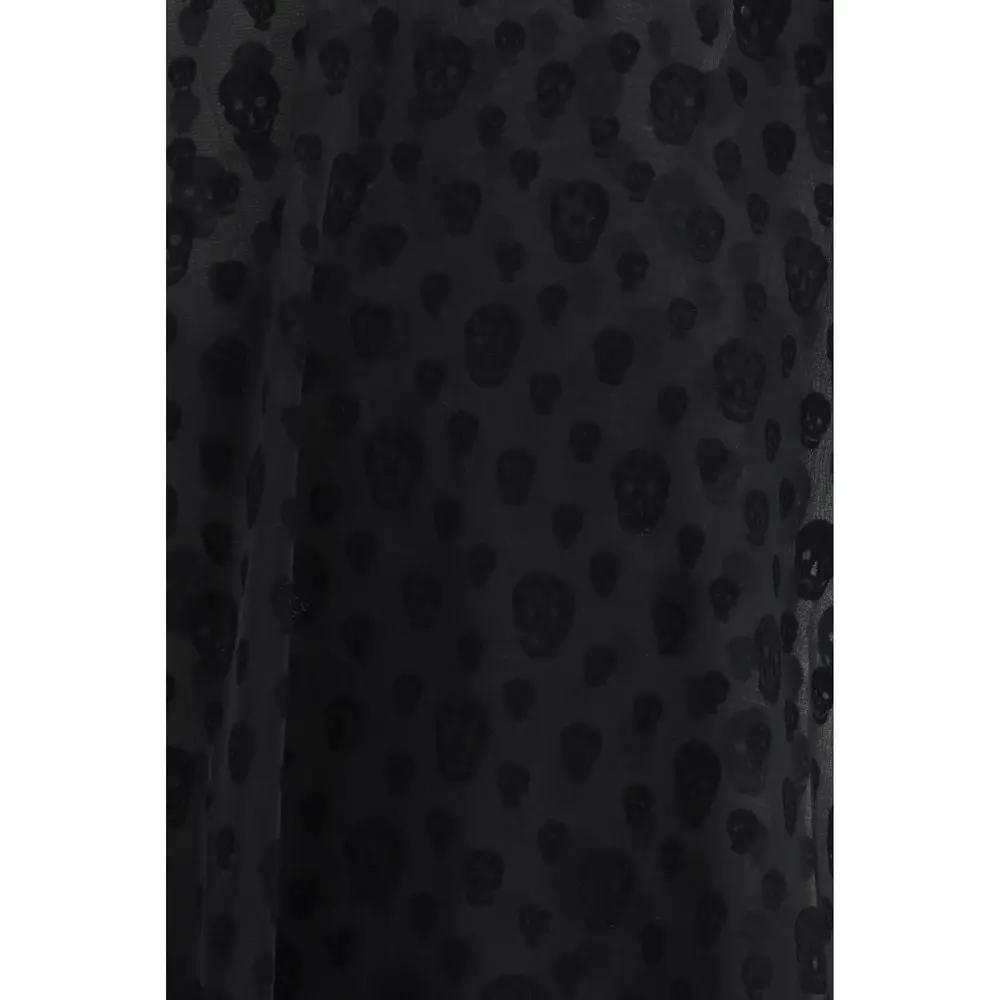 T-shirt Alexander McQueen en polyamide noir