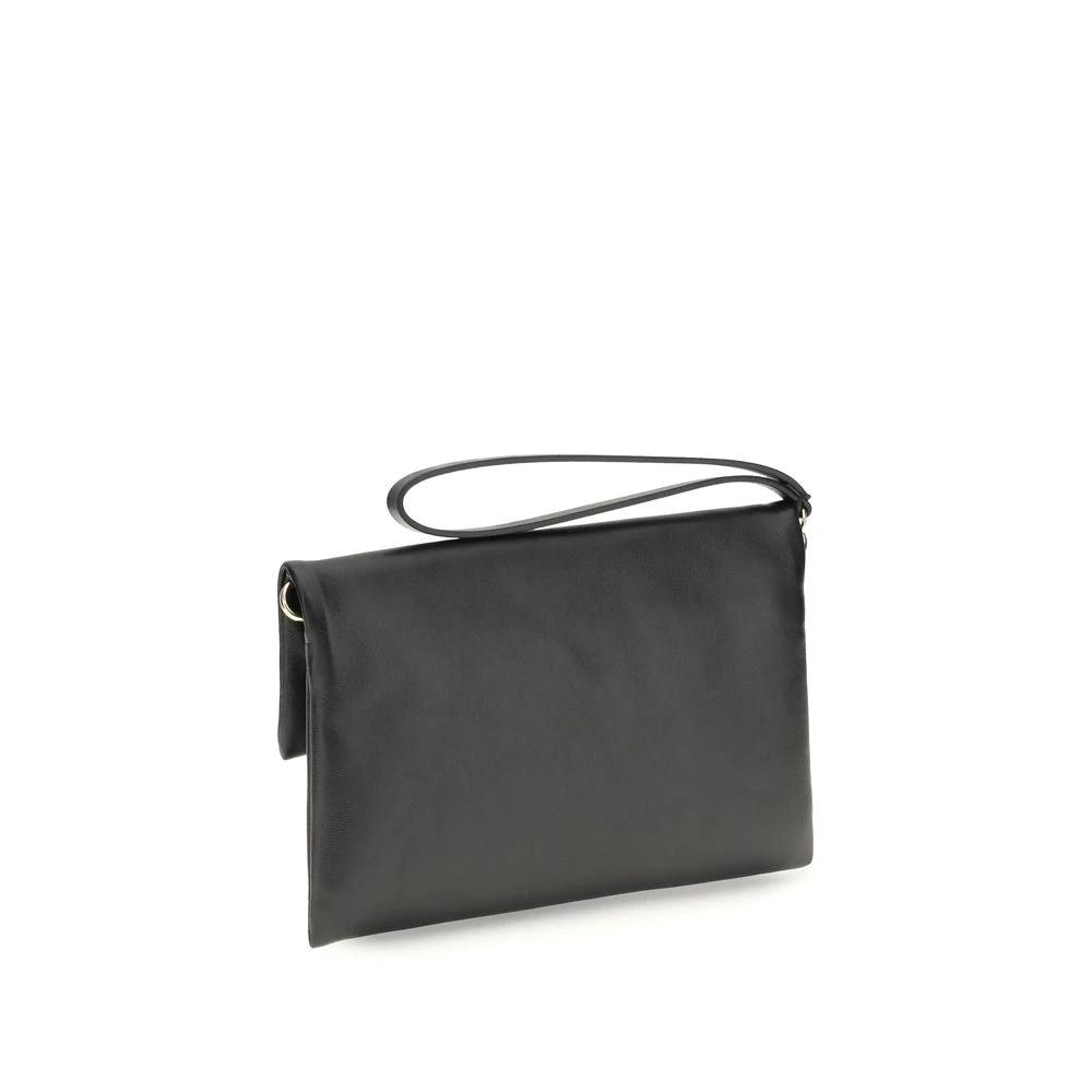 Sac bandoulière Fendi Bos Taurus en cuir de veau noir