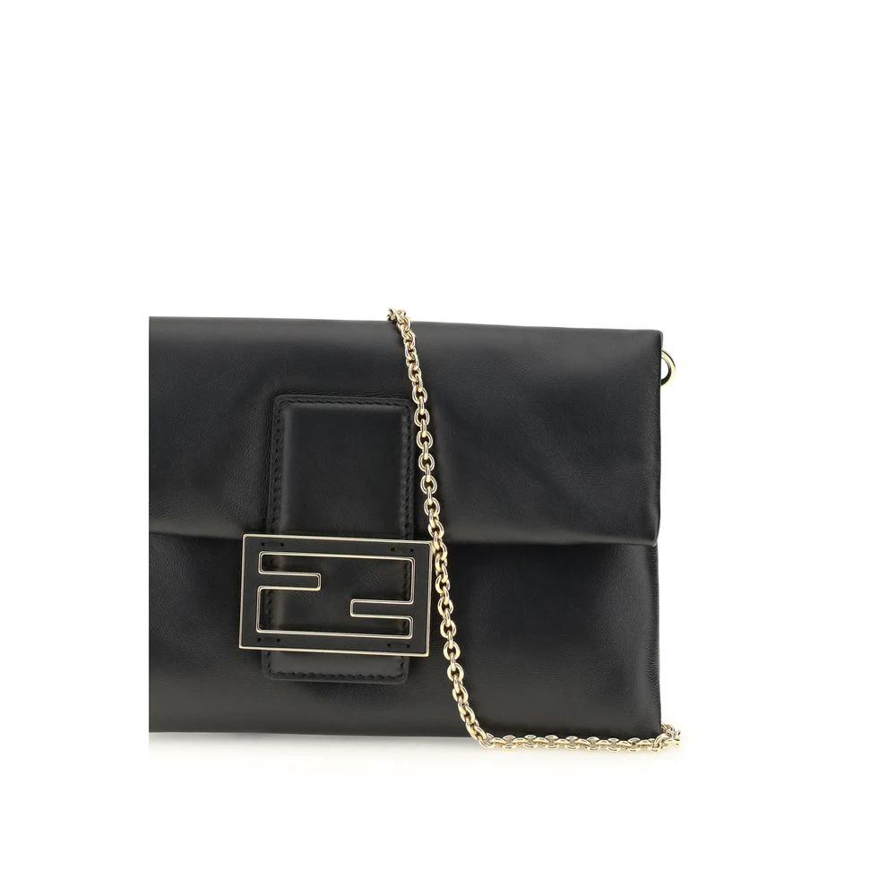 Sac bandoulière Fendi Bos Taurus en cuir de veau noir