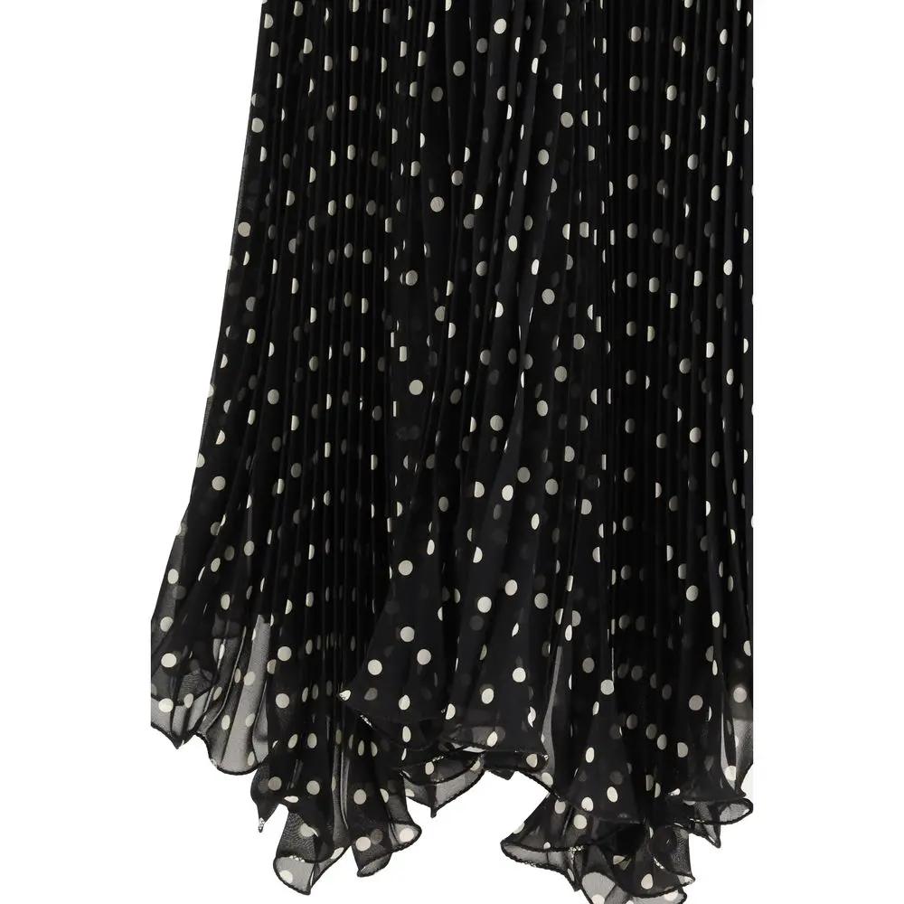 Valentino Black Silk Skirt