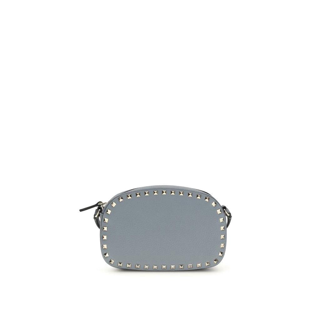 Sac bandoulière Valentino Garavani Bos Taurus en cuir de veau bleu