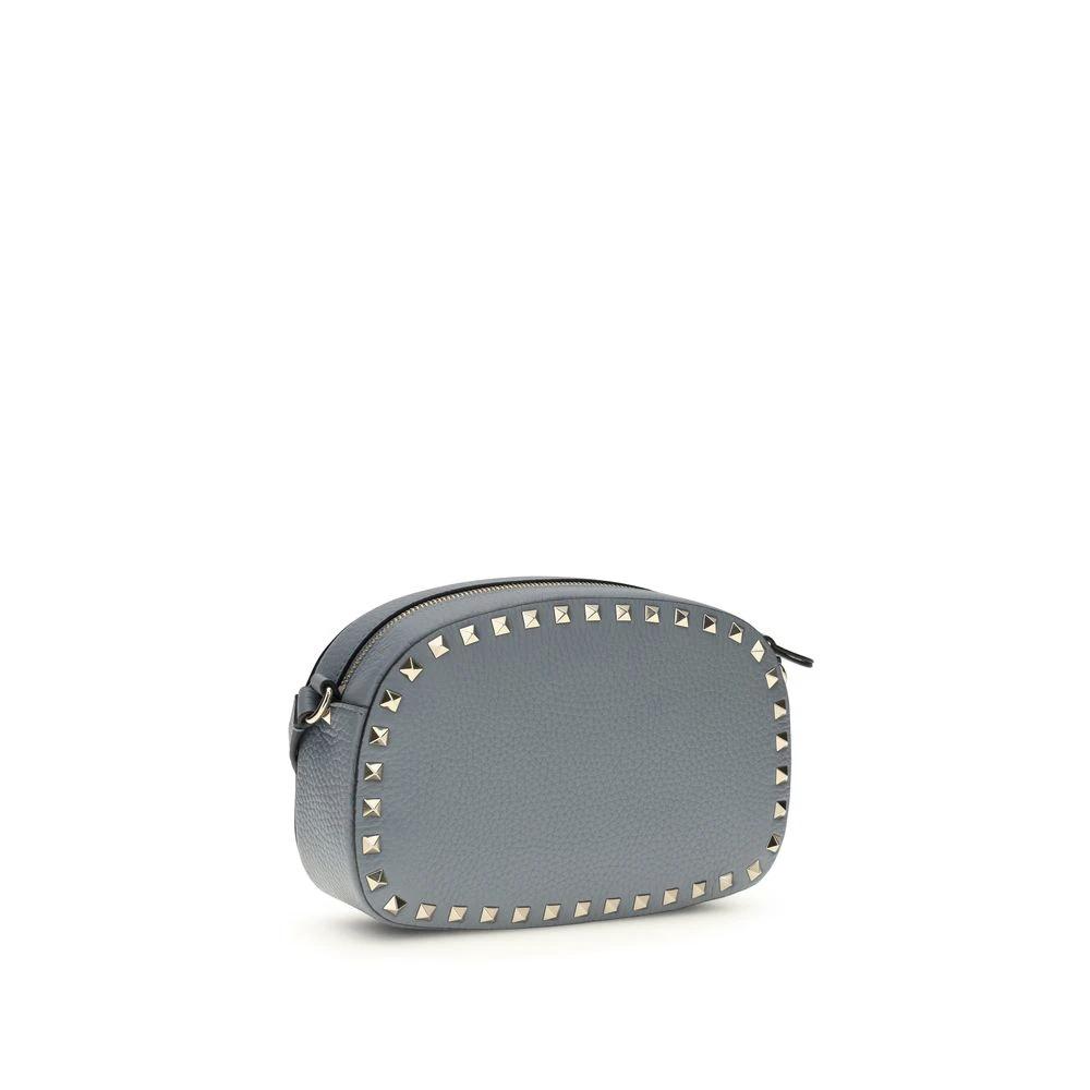 Valentino Garavani Blue Calf Leather Bos Taurus Shoulder Bag Valentino Garavani