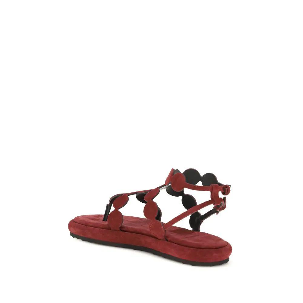 Pierre Hardy Pierre Hardy Brown Calf Leather Bos Taurus Platform Sandals