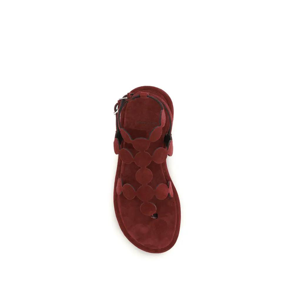 Pierre Hardy Pierre Hardy Brown Calf Leather Bos Taurus Platform Sandals