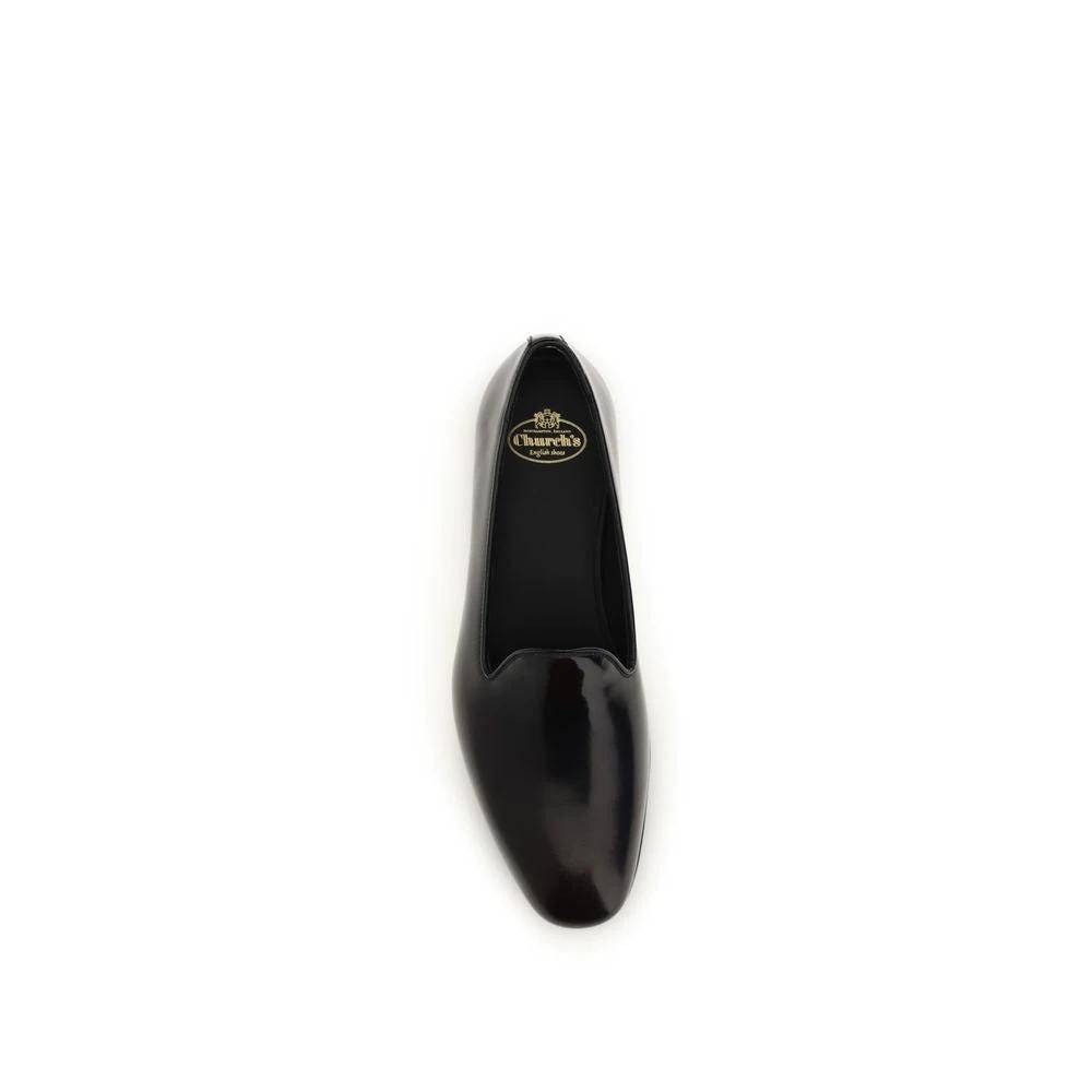 Church's Black Calf Leather Bos Taurus Slip-On Loafers