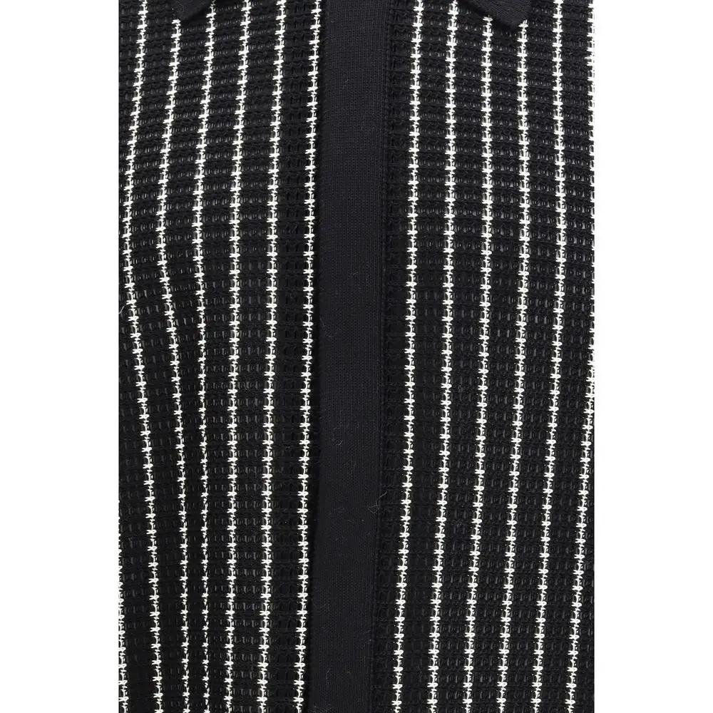 Jil Sander Black Cotton Cardigan