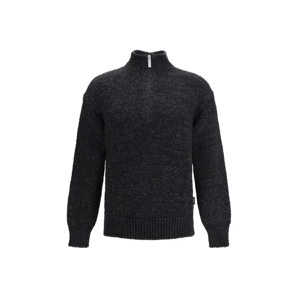 Sweat-shirt LAMINAR en coton noir
