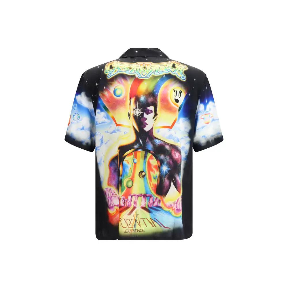 Chemise Casablanca à motif de soie multicolore
