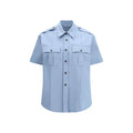 Chemise Prada bleue en coton à manches courtes