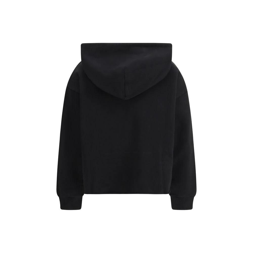 MM6 Black Cotton Sweatshirt