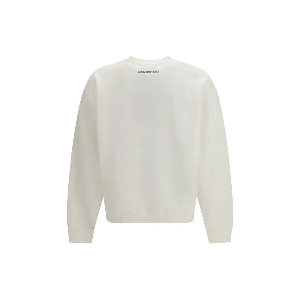 Sweat-shirt blanc en coton Dsquared²