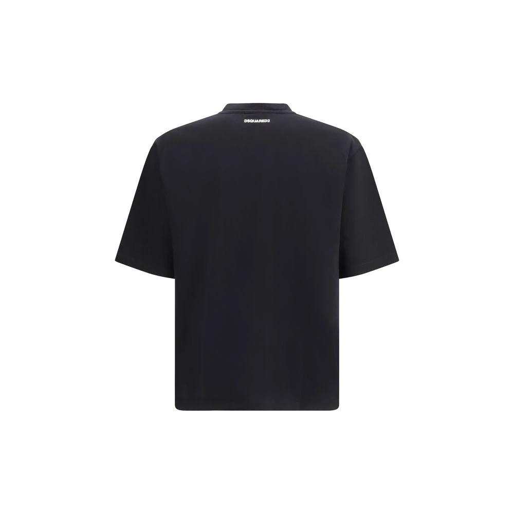 T-shirt en coton noir Dsquared²