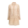 Kristina Ti Multicolor Ramie Casual Dress