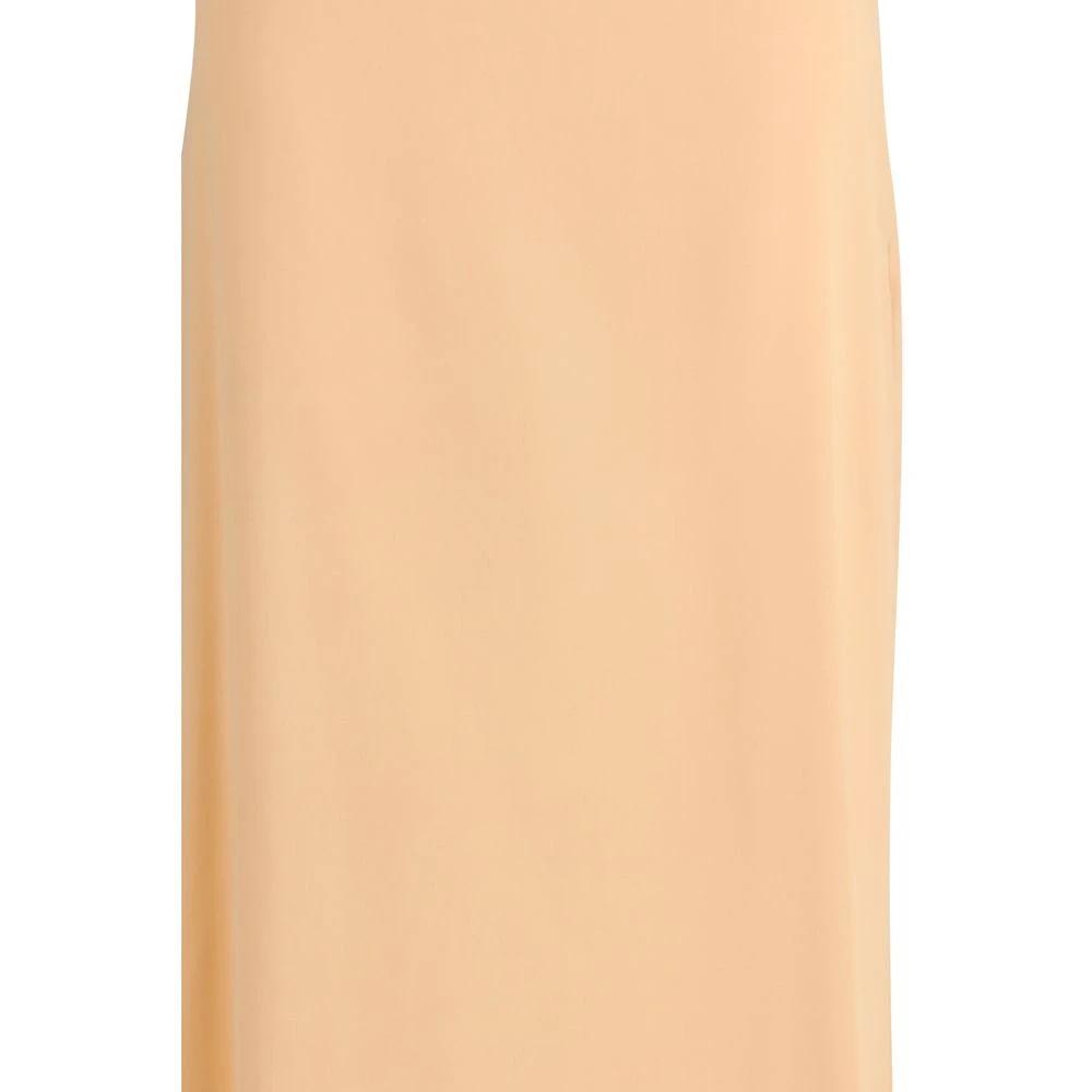 Kristina Ti Orange Silk Long Skirt