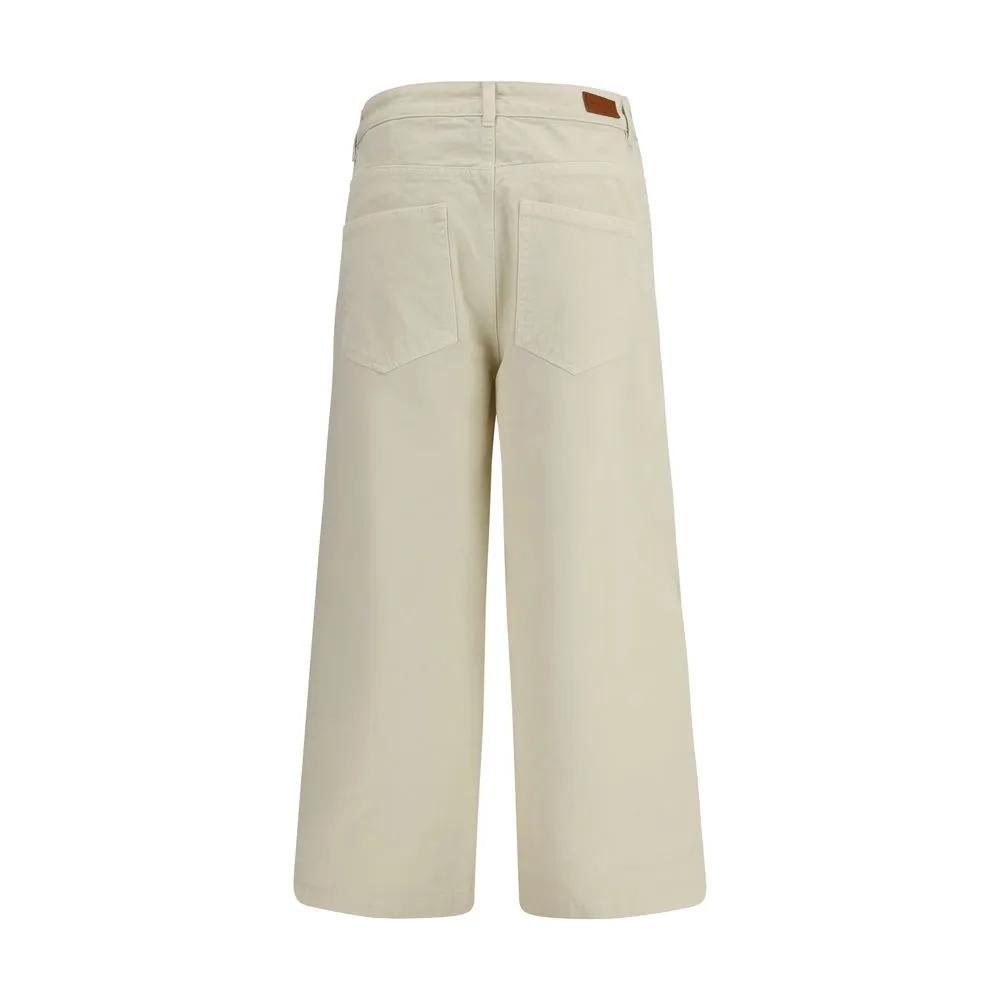 Moncler Beige Cotton Casual Pants