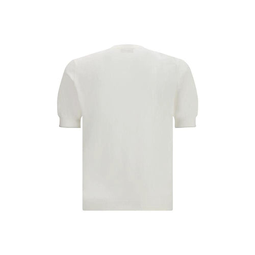 T-shirt en coton blanc Brunello Cucinelli