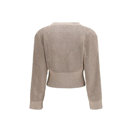 Brunello Cucinelli Cardigan en coton beige