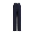 Pantalon décontracté Max Mara en triacétate bleu