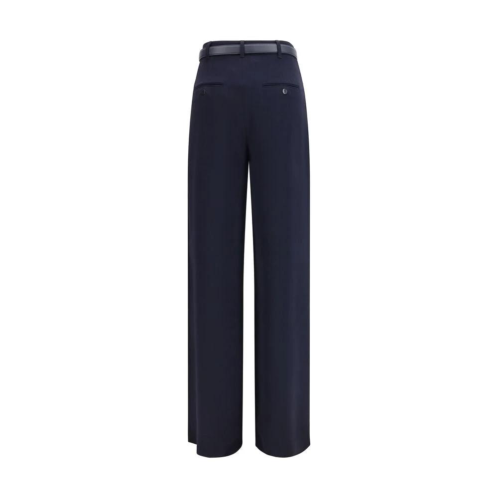Pantalon décontracté Max Mara en triacétate bleu