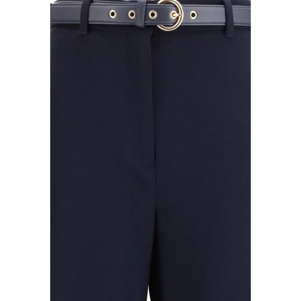 Pantalon décontracté Max Mara en triacétate bleu