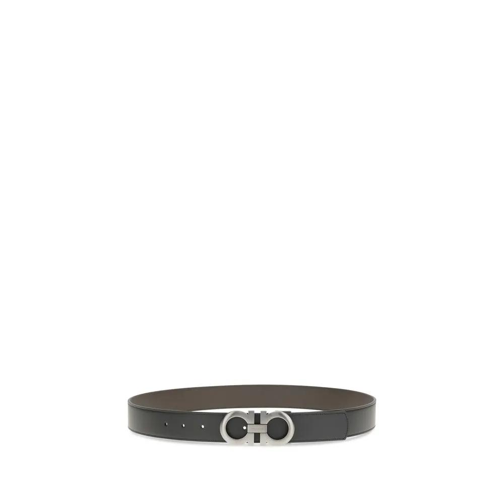 Ceinture Ferragamo en cuir noir, modèle standard