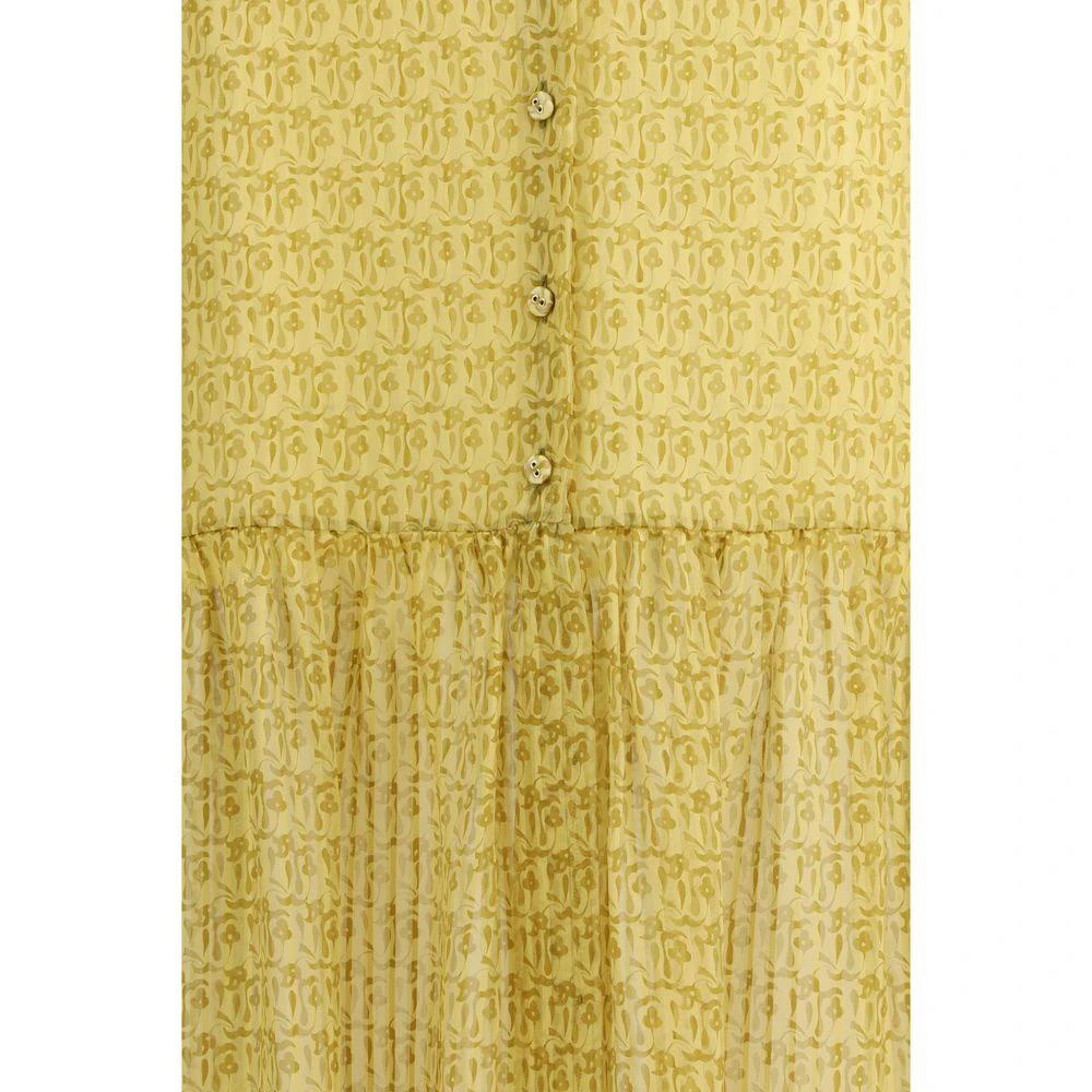 Kristina Ti Bicolor Silk Long Skirt