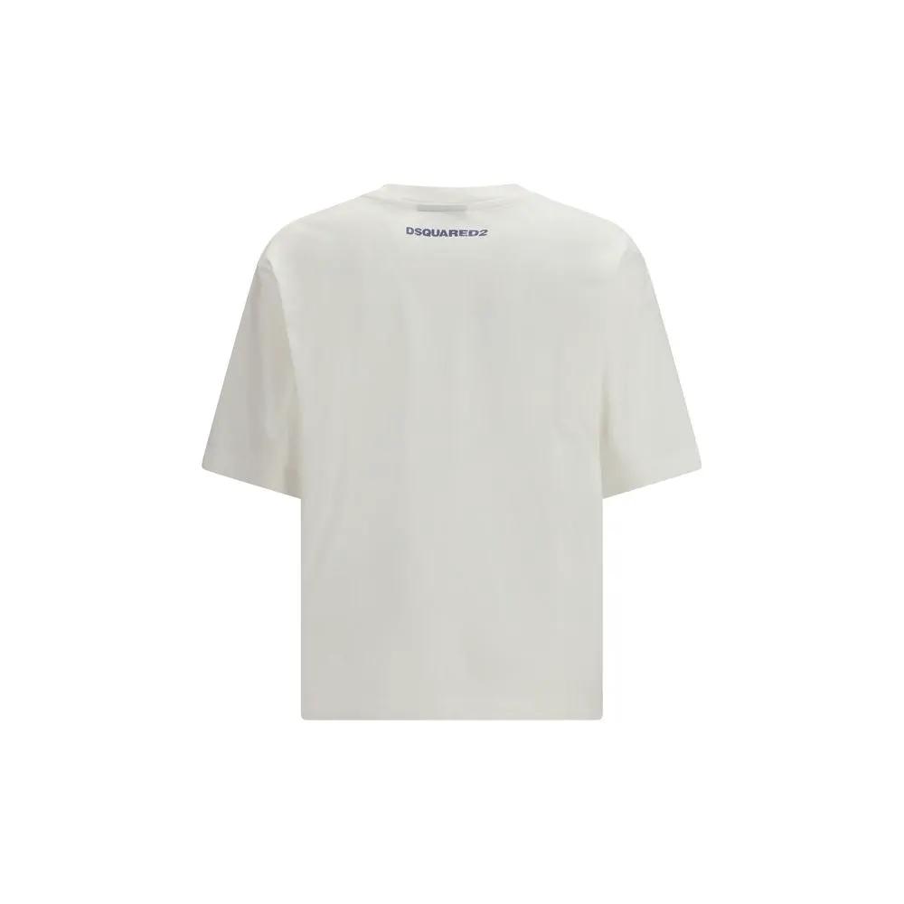 T-shirt en coton blanc Dsquared²
