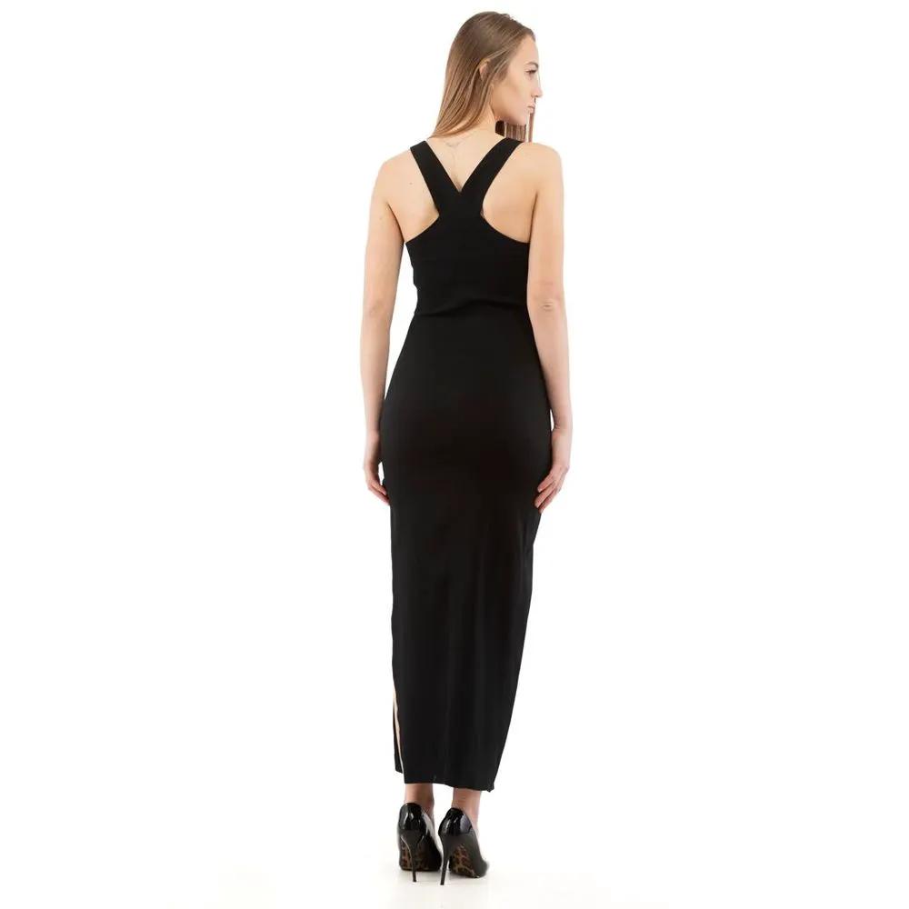 Moschino Black Marabou Casual Dress