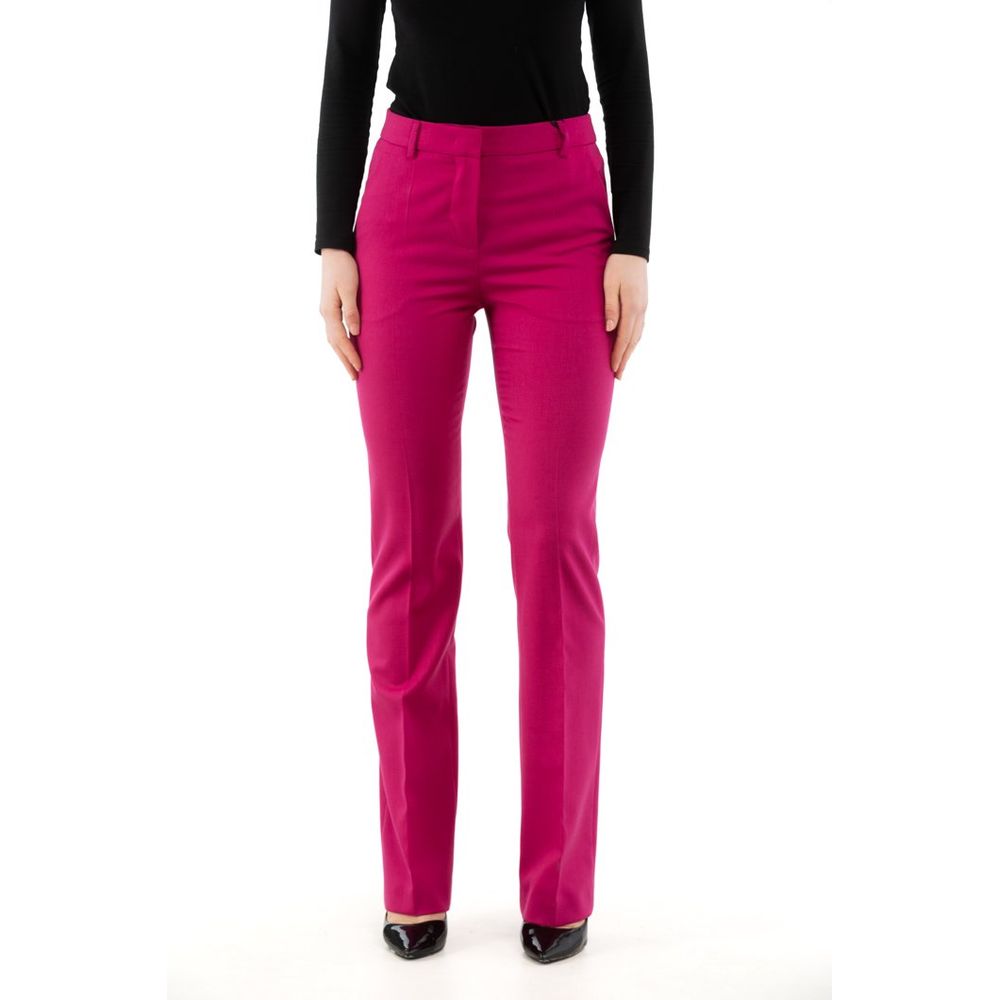 Moschino Pink Polyester Dress Pants