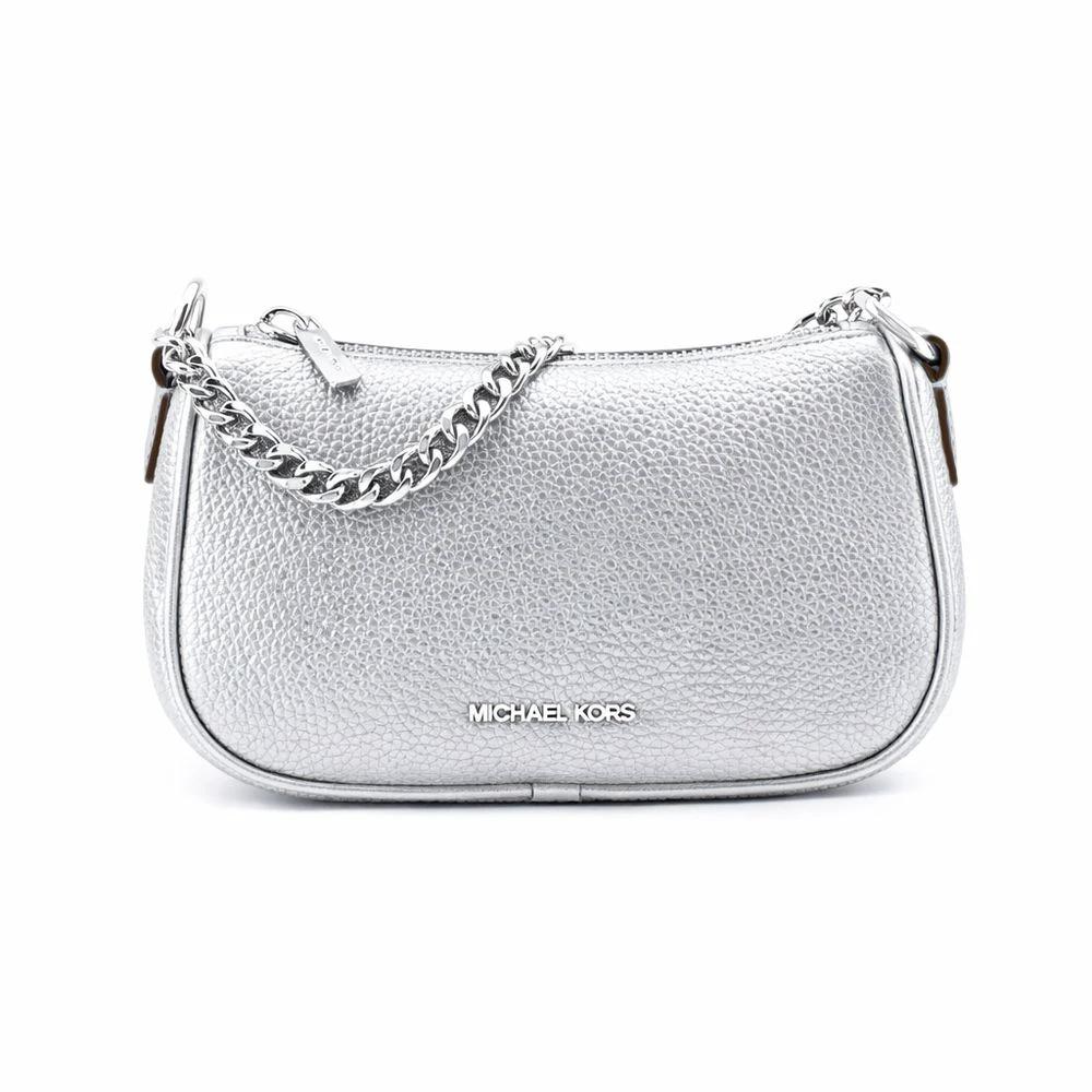 Michael Kors Gray Leather Shoulder Bag