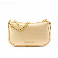 Michael Kors Gold Leather Shoulder Bag